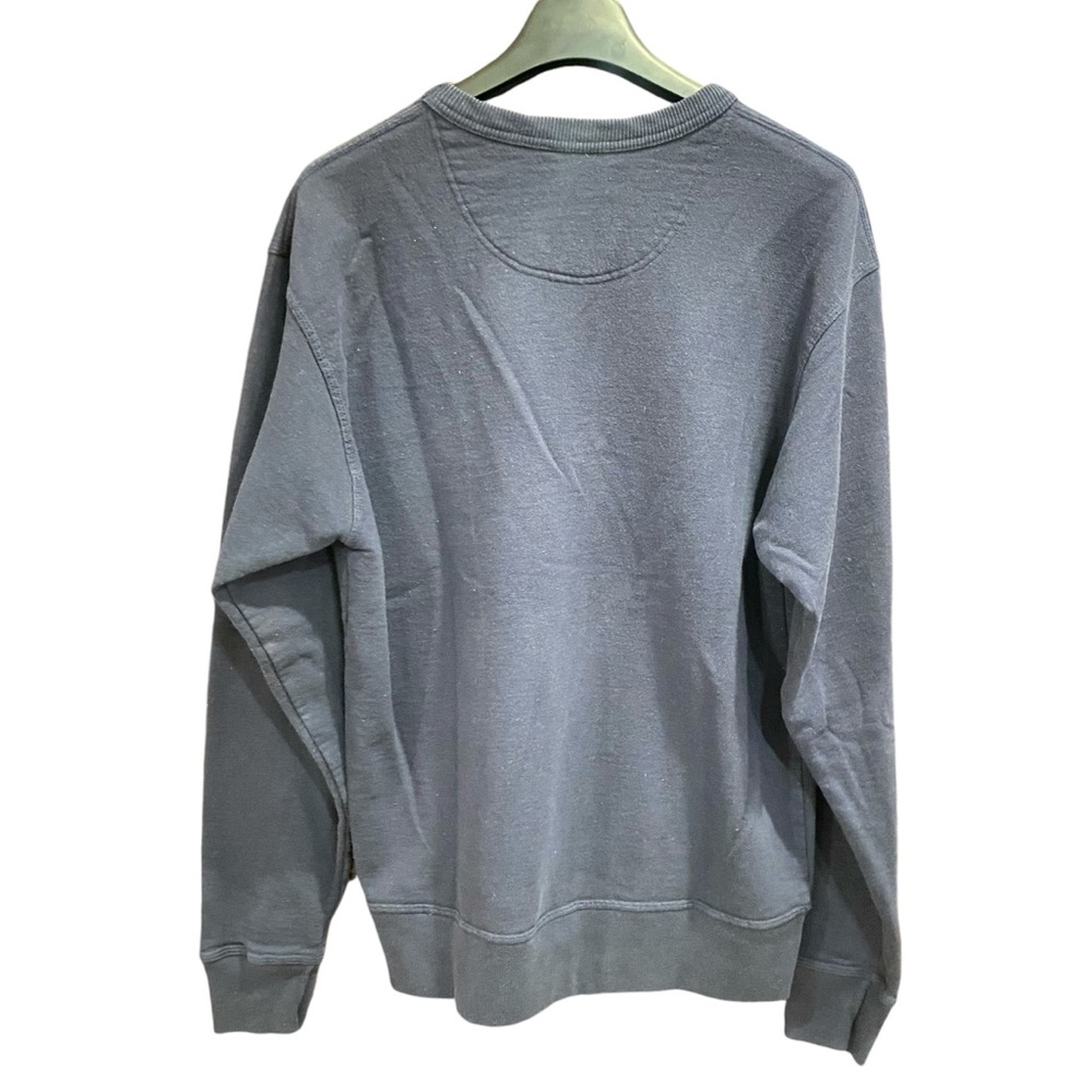 Champion Sweatshirt Crew Neck Navy Blue Logo Spell Out Size Medium - Picture 5 of 7